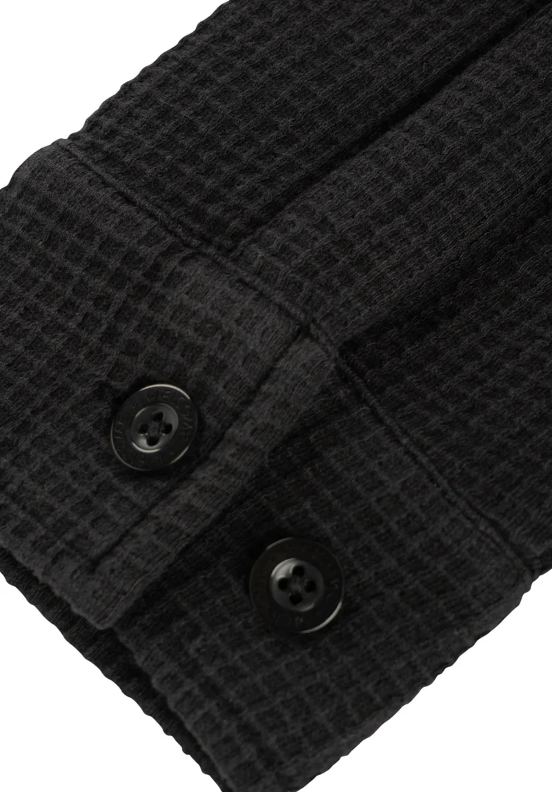 Sliver Waffle Knit Zip