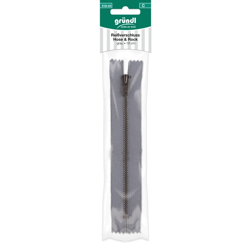 Reißverschluss Hose und Rock, 18 cm