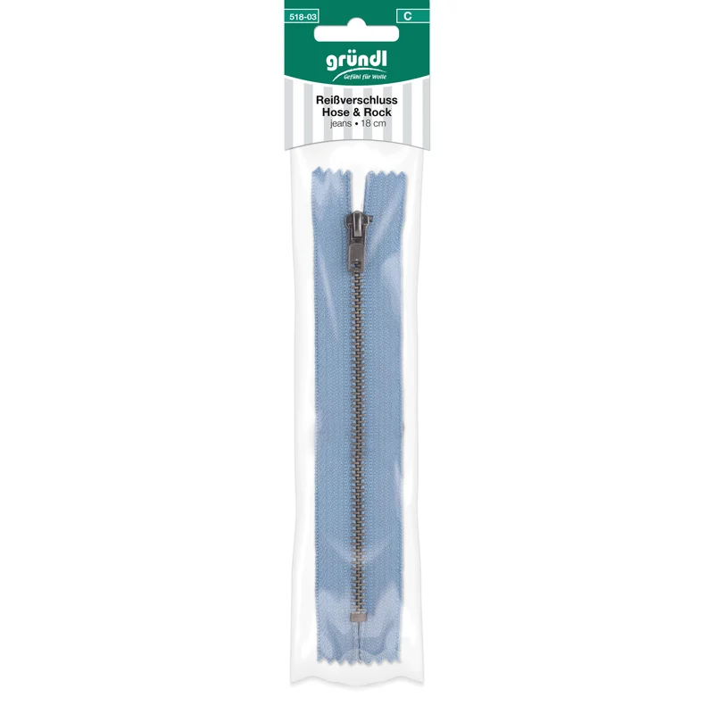 Reißverschluss Hose und Rock, 18 cm