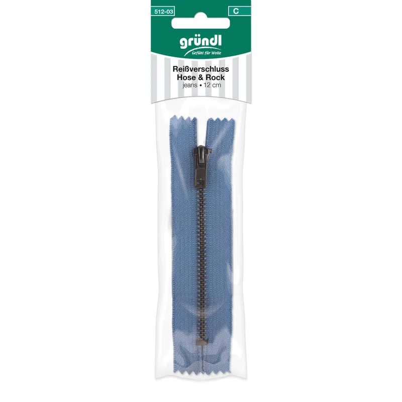 Reißverschluss Hose und Rock, 12 cm