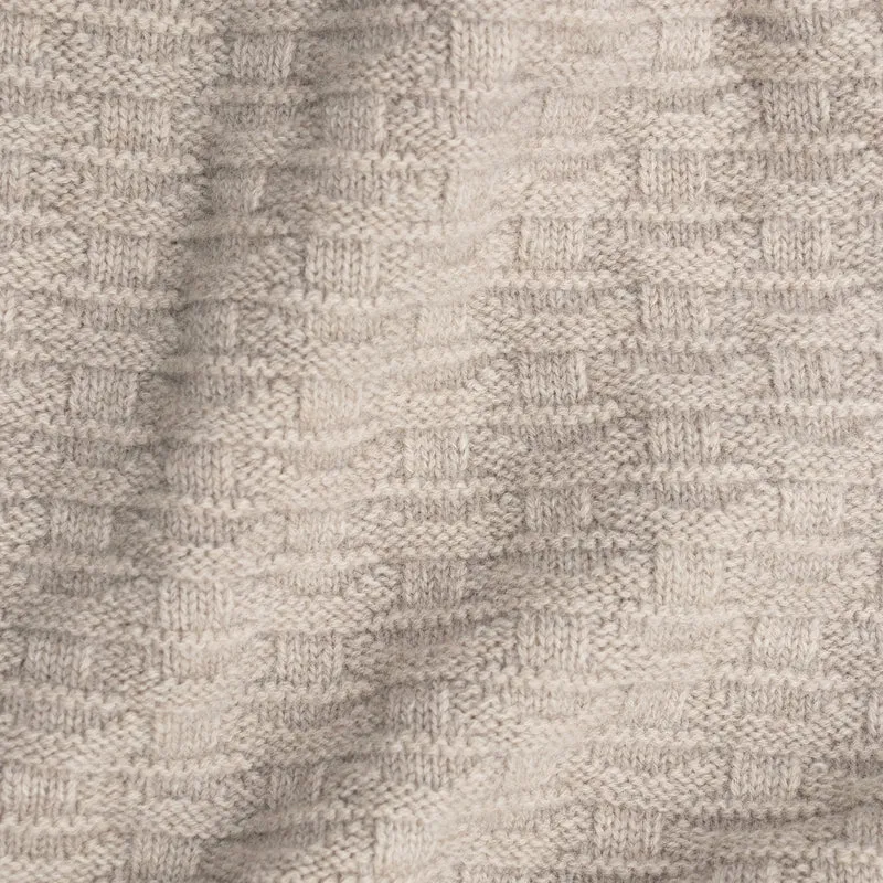 Merino Cashmere Textured Triangle Scarf