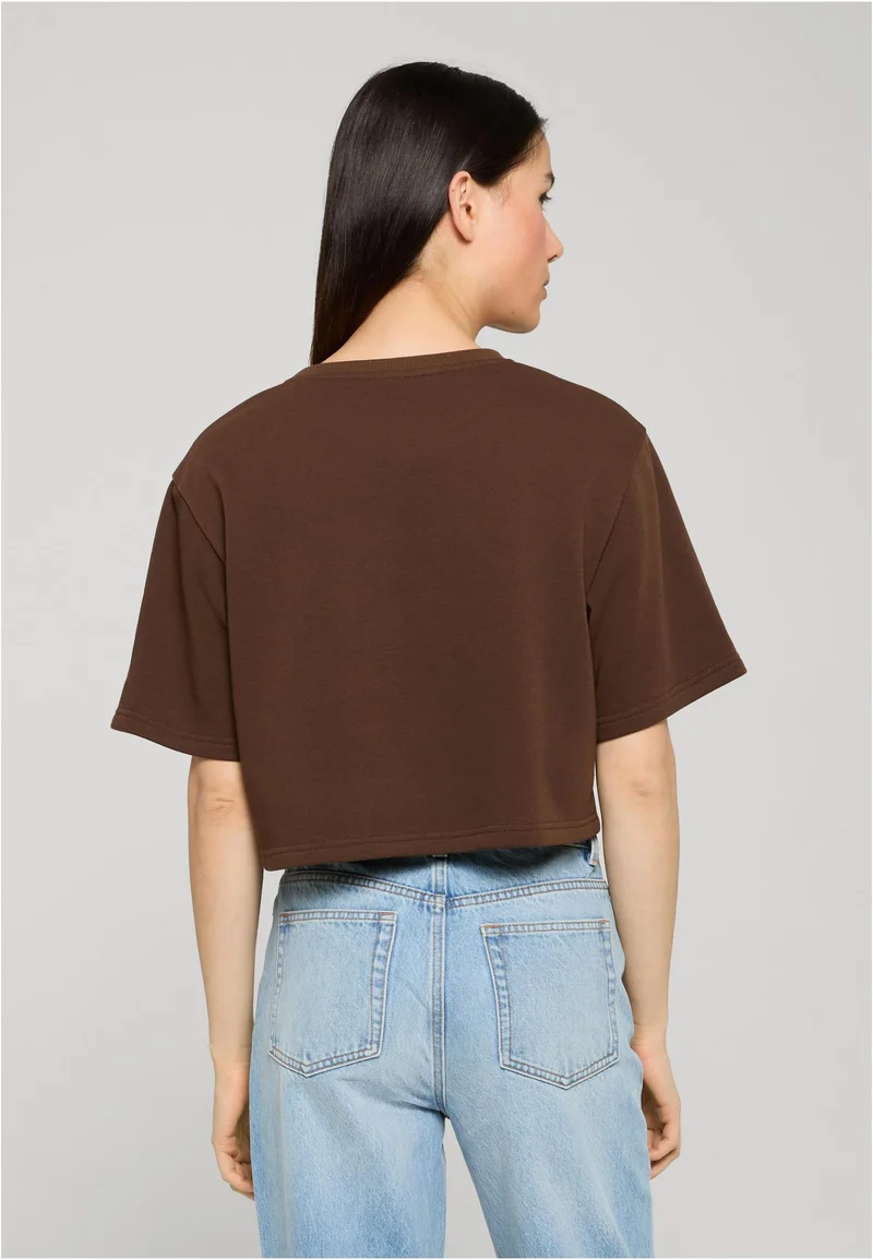 Ladies Light Terry Cropped Tee