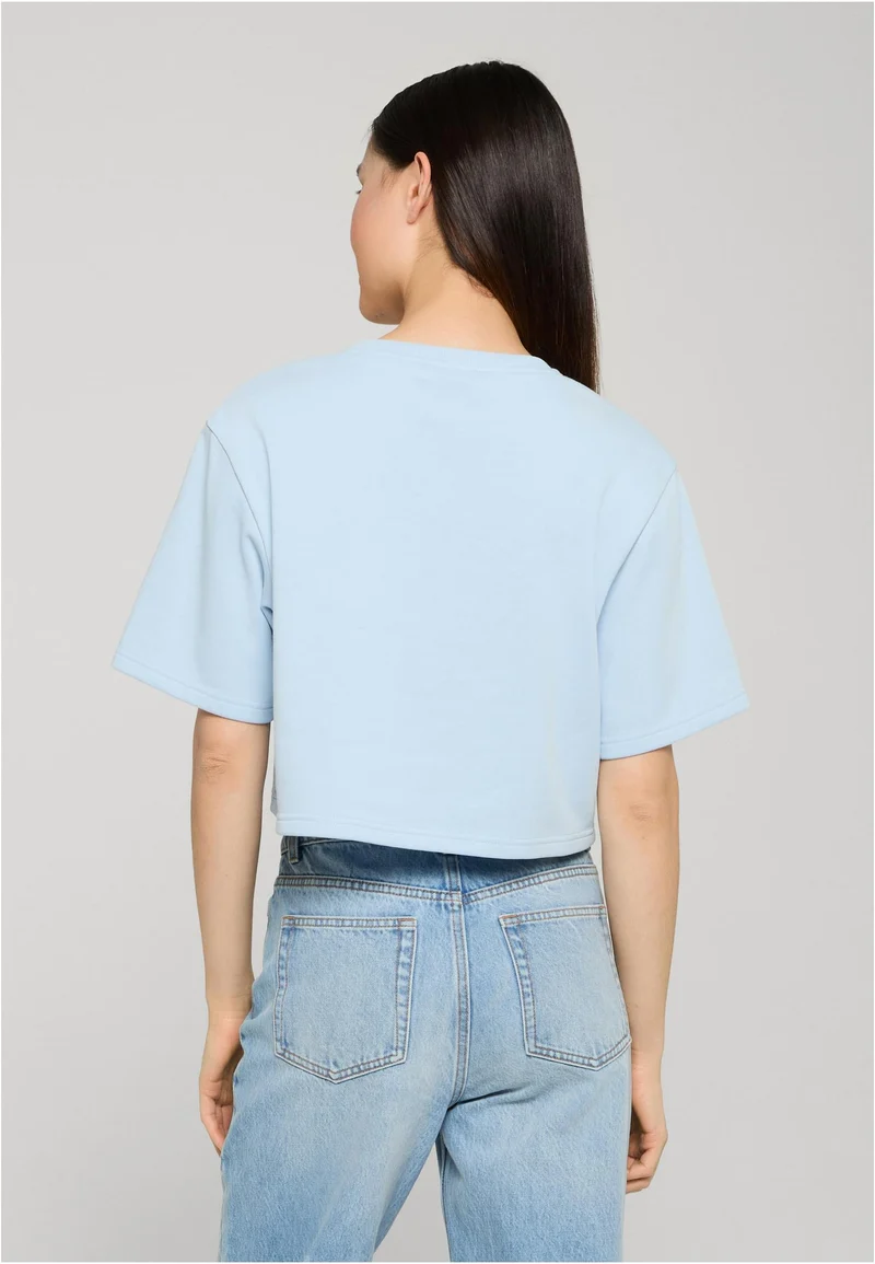 Ladies Light Terry Cropped Tee
