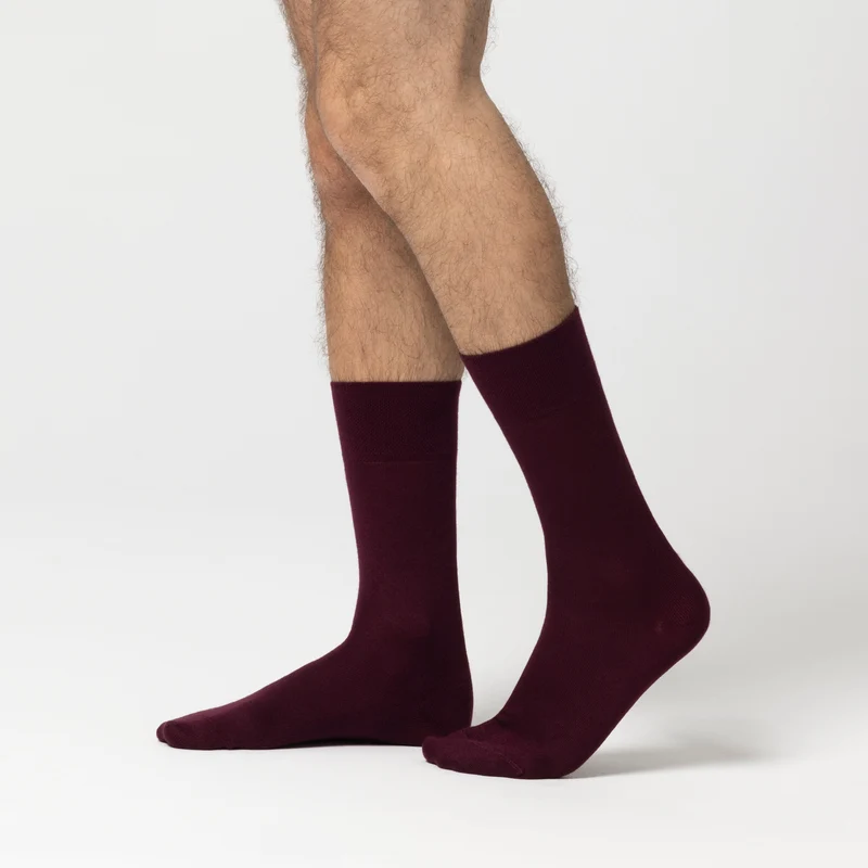Kaschmir Modal Socken / Bordeaux