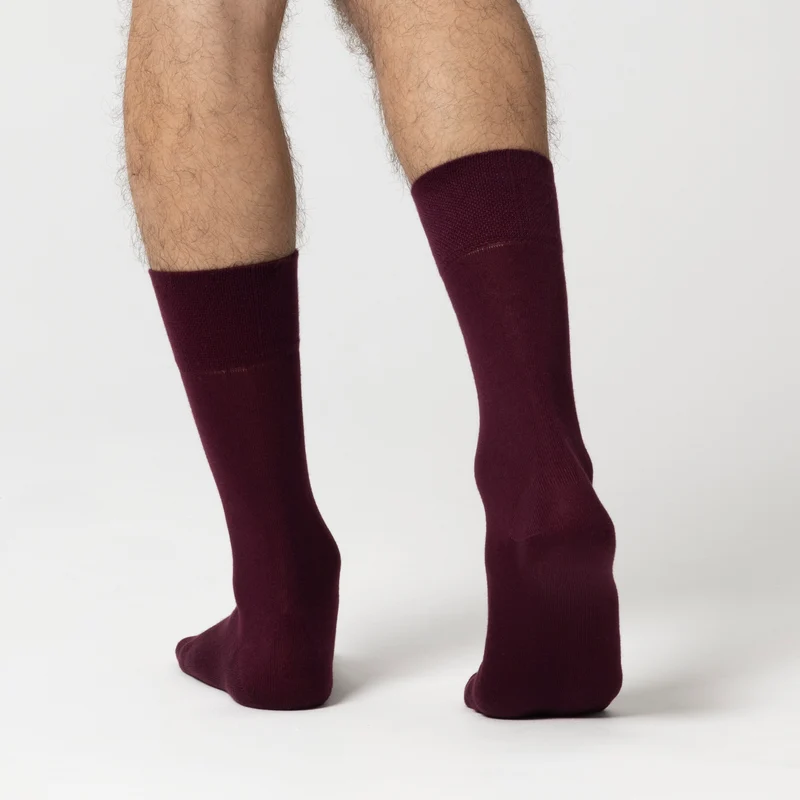 Kaschmir Modal Socken / Bordeaux