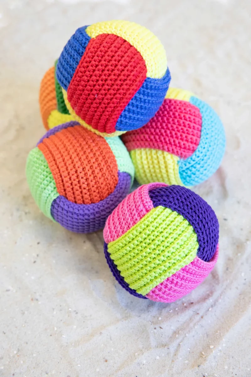 Häkelset Bunte Flechtbälle