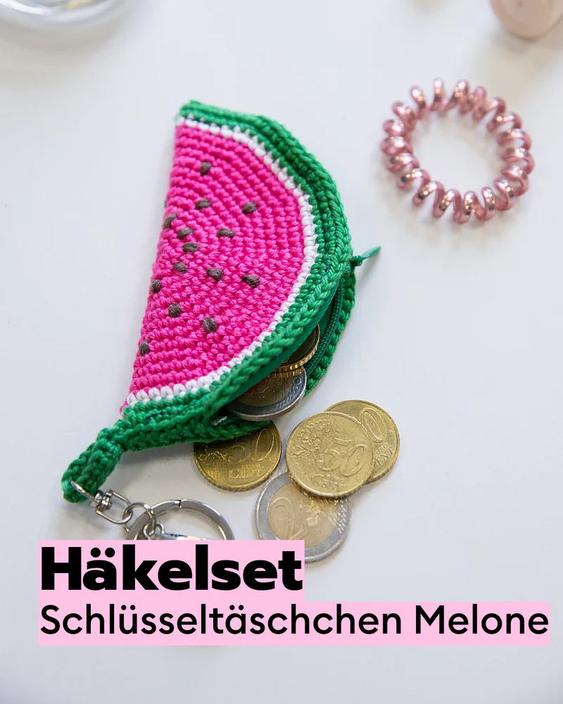 Häkelset Tasche Melone