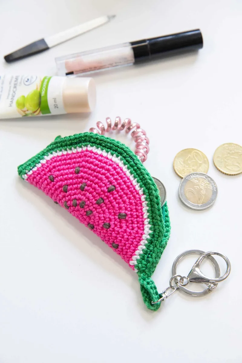 Häkelset Tasche Melone