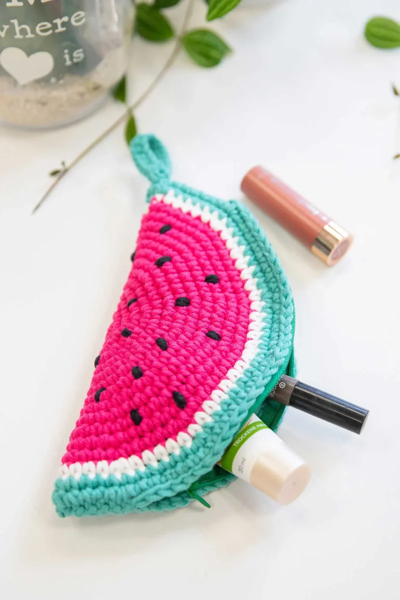Häkelset Täschchen Melone