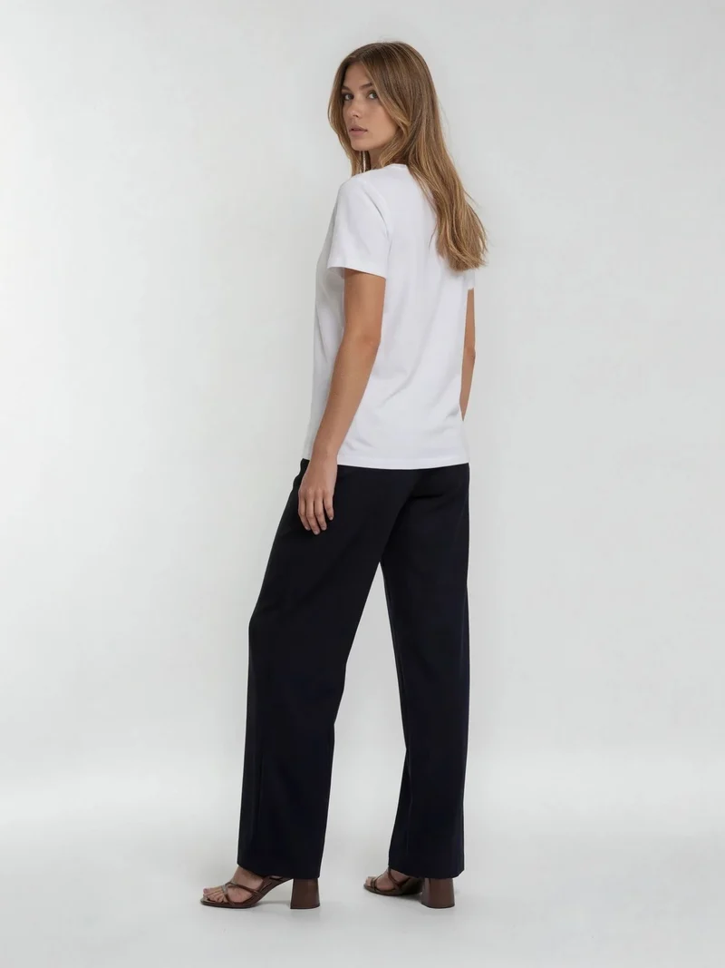 Bogilvy - LIV - Damenstoffhose mit weichem Griff, Mid-Waist, Navy