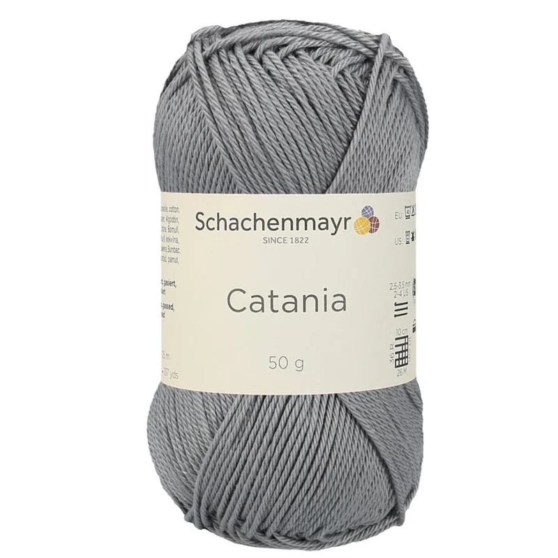 Catania | Baumwolle | 125m/50g | Farbe 435 - Rauchgrau