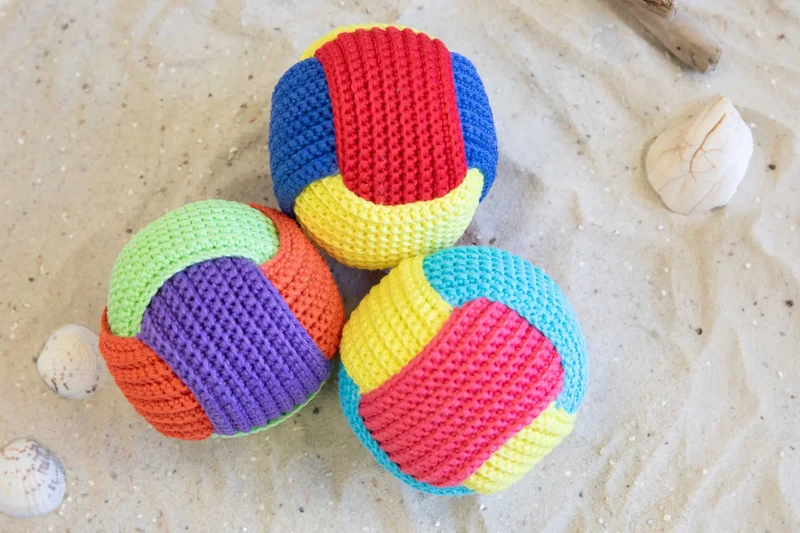 Anleitung Bunte Flechtbälle