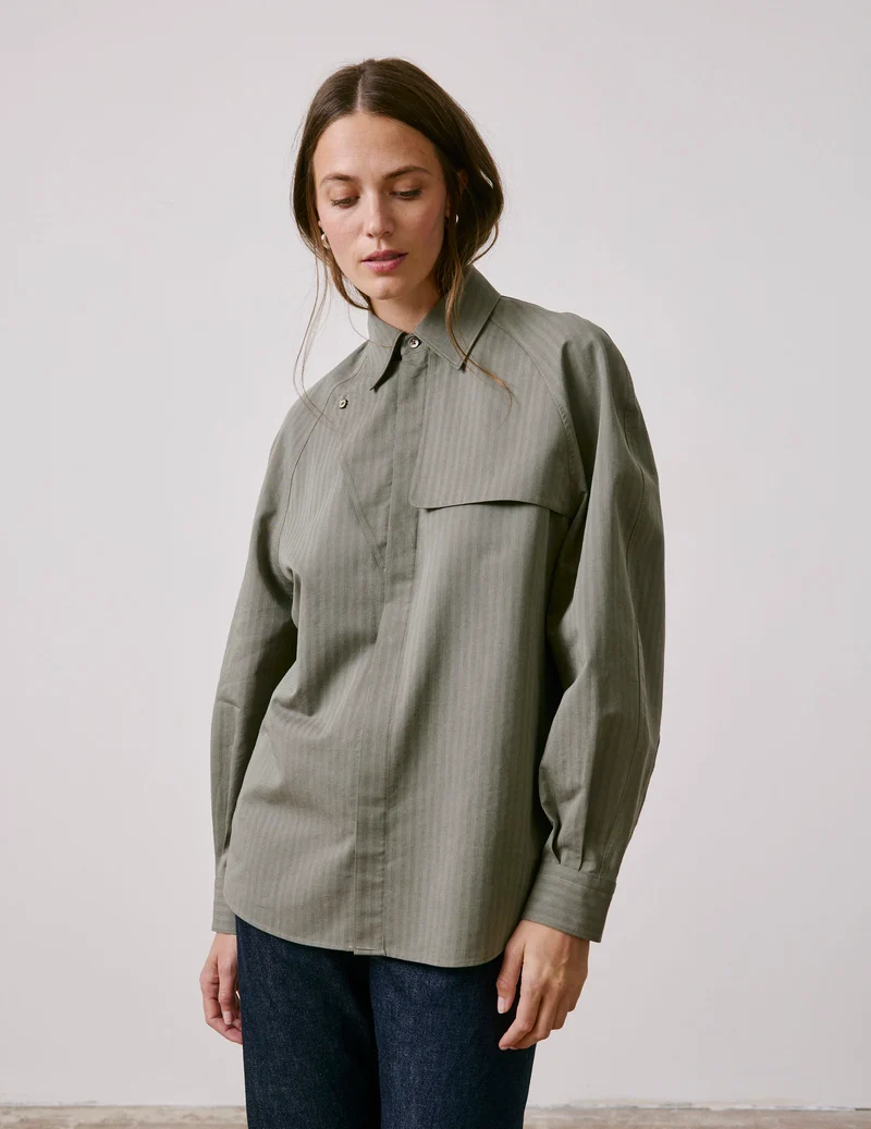 Chemise Pamela kaki