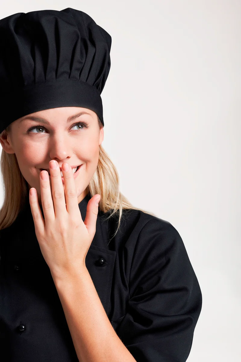 Gastro Kochmütze Unisex schwarz