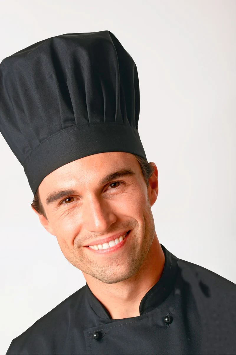 Gastro Kochmütze Unisex schwarz