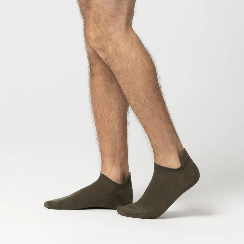 Organic Sneaker Socks / Khaki
