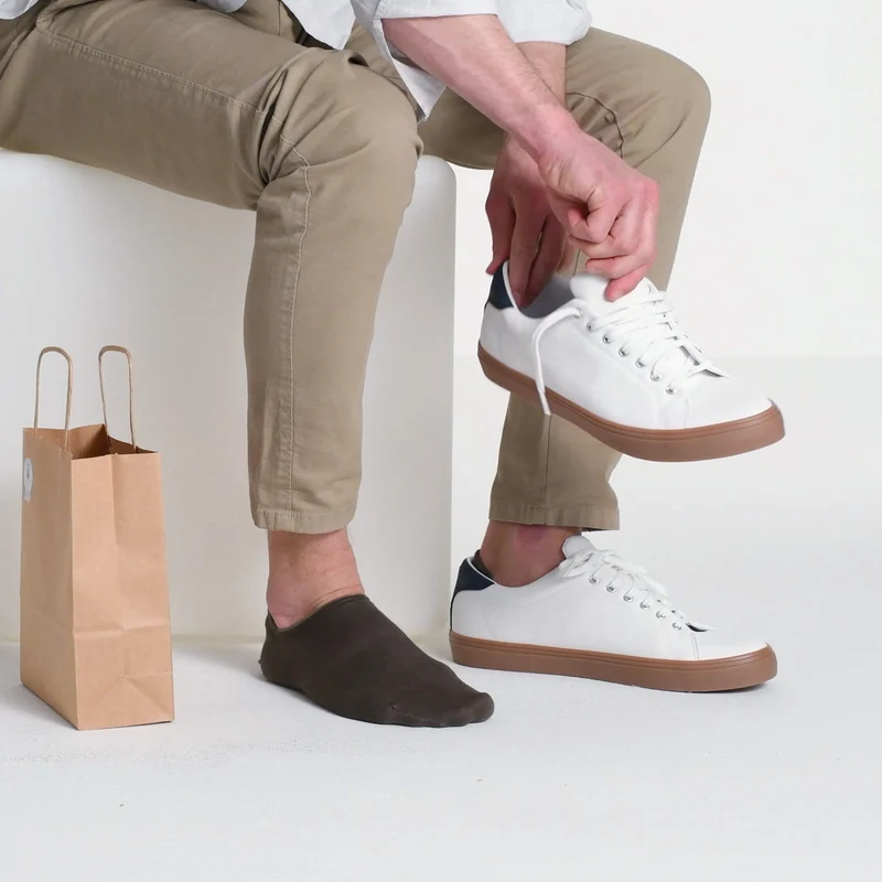 Organic Sneaker Socks / Khaki