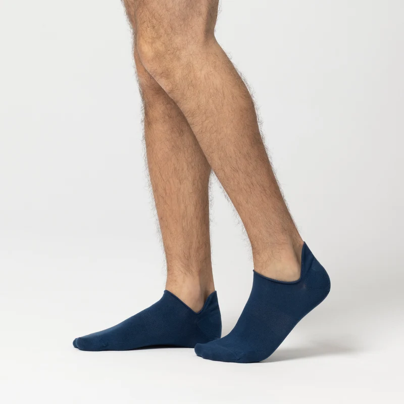 Organic Sneaker Socks / Blau