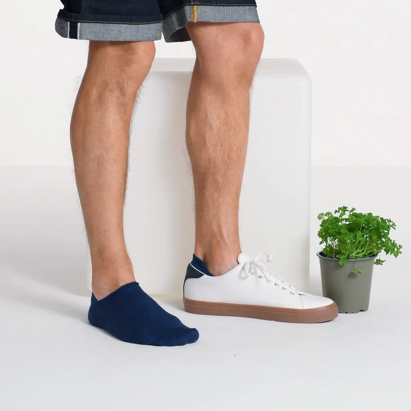 Organic Sneaker Socks / Blau