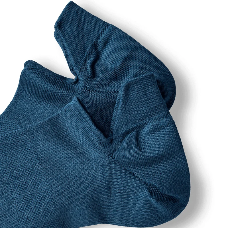 Organic Sneaker Socks / Blau