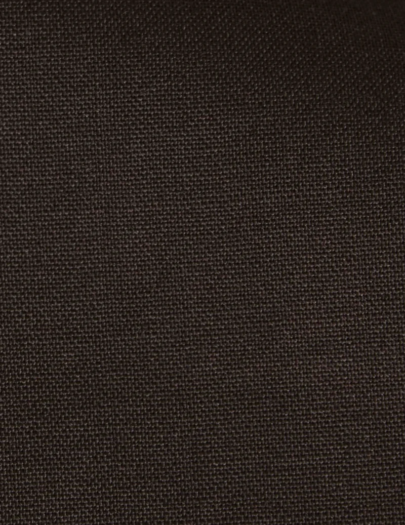 Pantalon de tailleur Lyzie en laine vierge marron