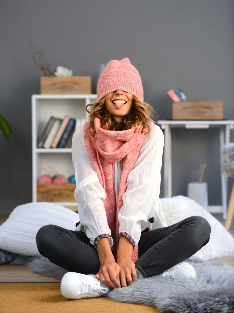 Strickset Beanie-Mütze