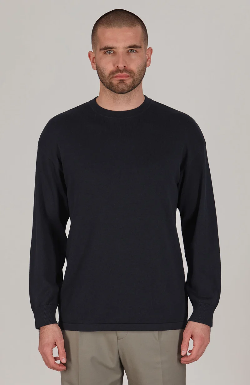 Mens Lightweight Cotton Oversized Knitted Top