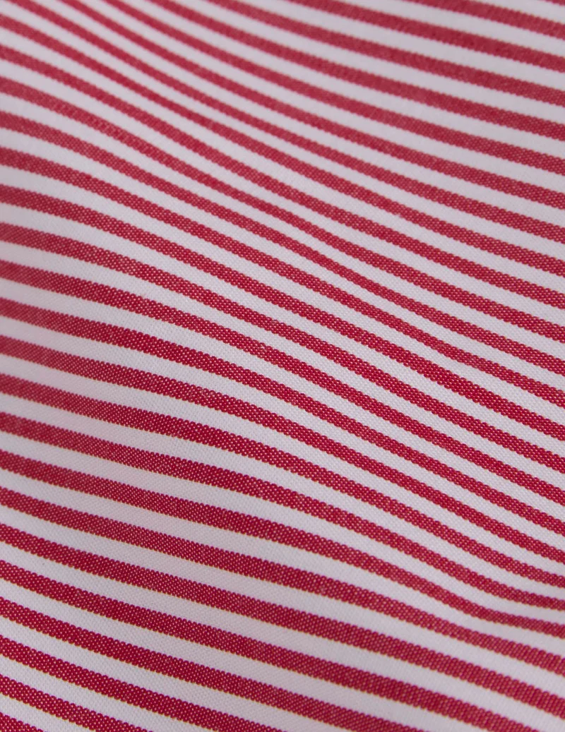 Chemise oversize Paloma rayée rouge