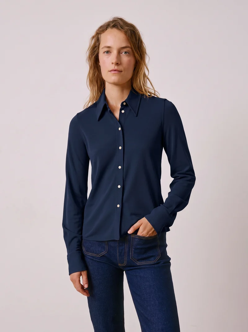 Chemise Peppa en jersey bleu marine