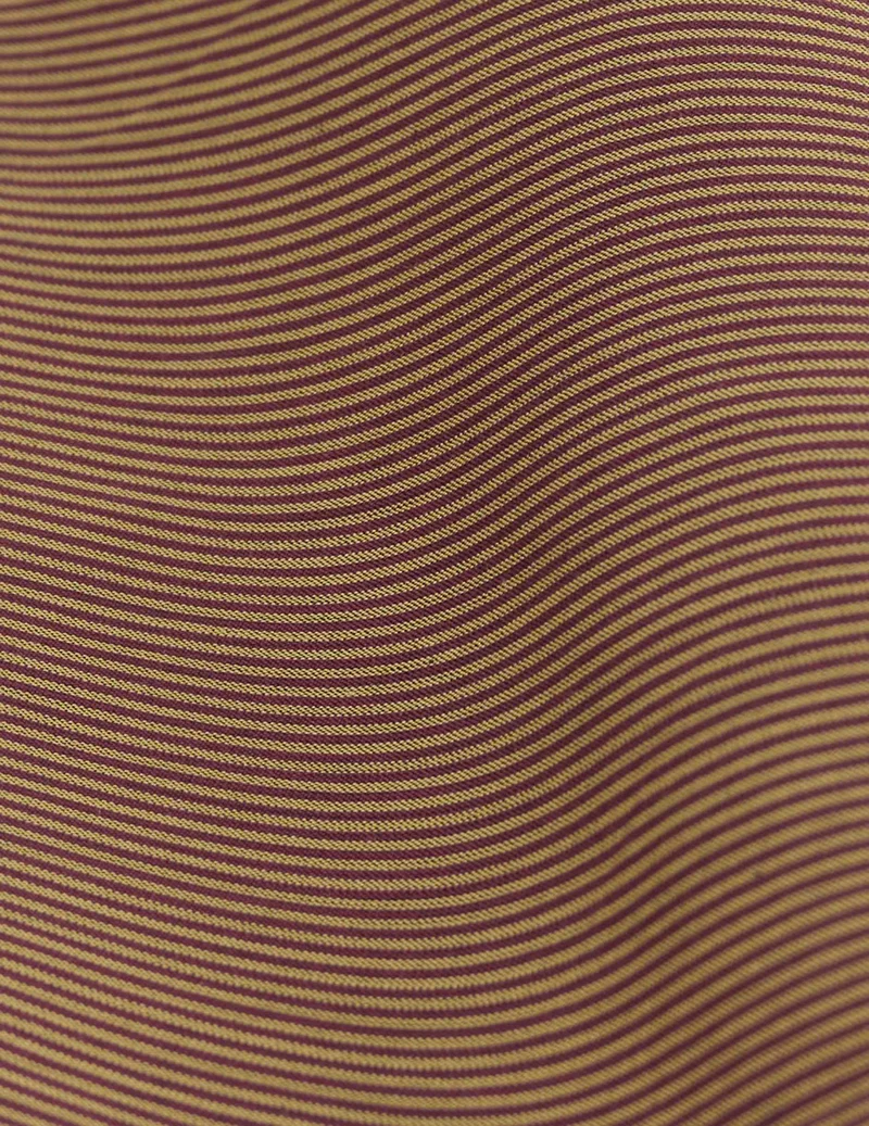 Chemise Pauline camel rayée