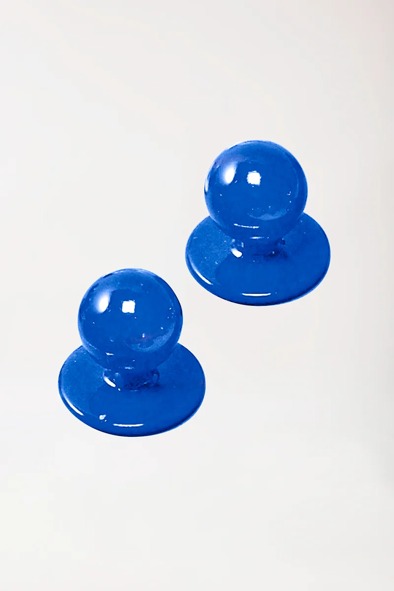 Gastro Kugelknöpfe Unisex - 12 Stück royalblau