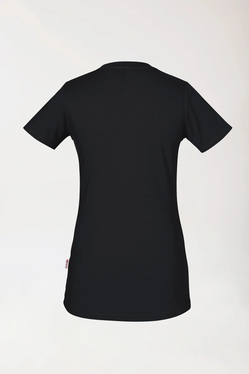 CORE Shirt Damen - Rundhals schwarz