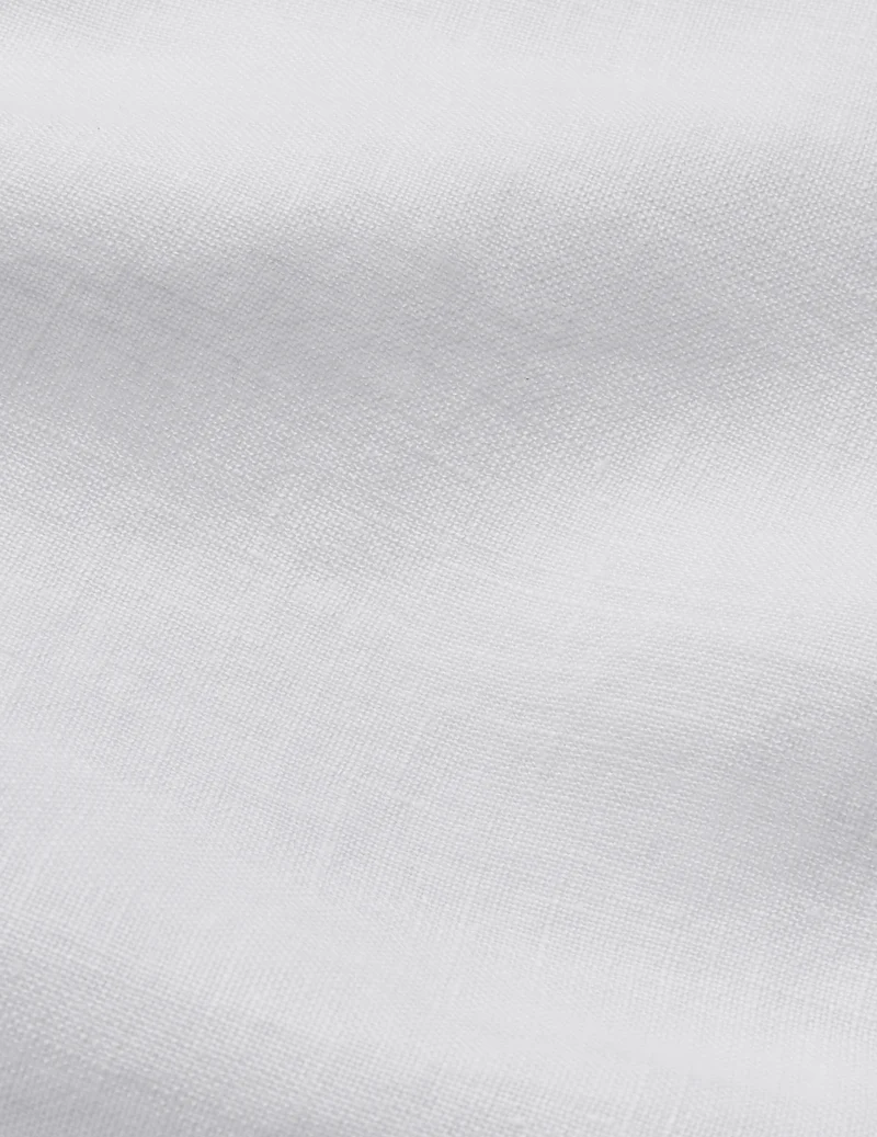 Chemise mixte "Je t'aime" en lin blanc