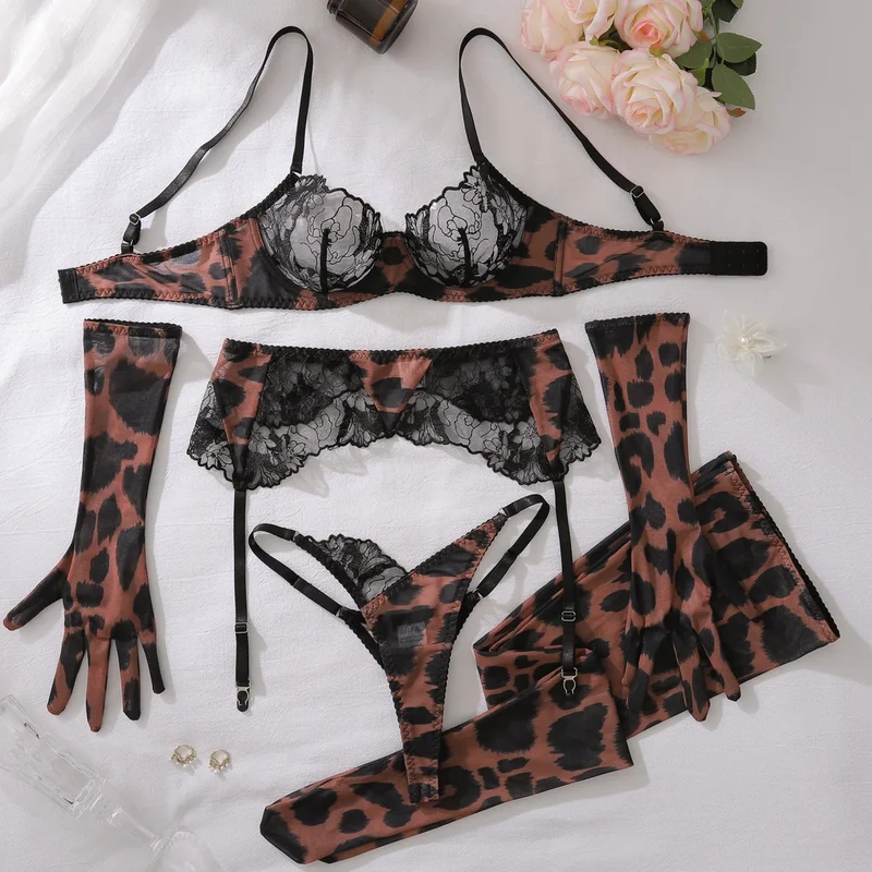 Push-Up Sexy BH-Set + Slip Unterwäsche Spitze Dessous Reizwäsche Tanga Schlüpfer