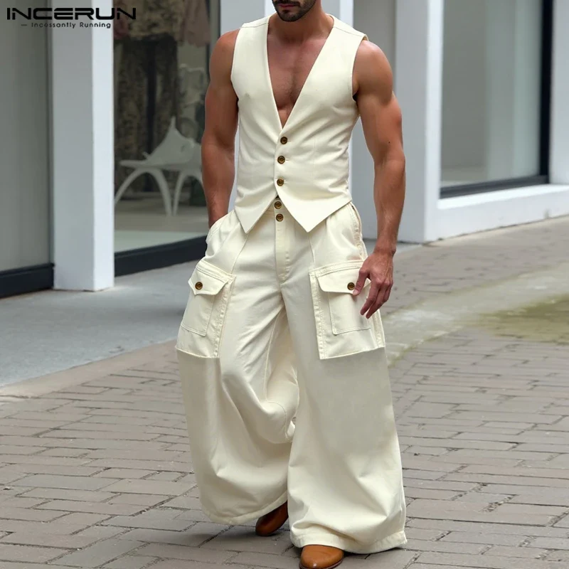 2 Tlg Set Männer Hose Weste Haremshosen Pumphosen Pluderhosen Hosenrock Herren