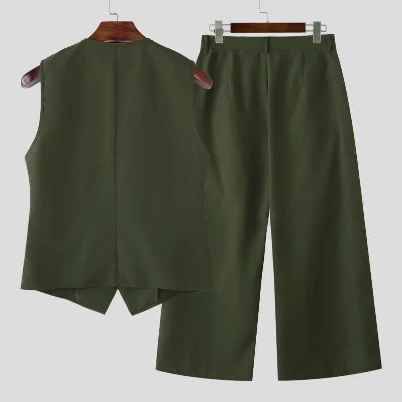 2 Tlg Set Männer Hose Weste Haremshosen Pumphosen Pluderhosen Hosenrock Herren
