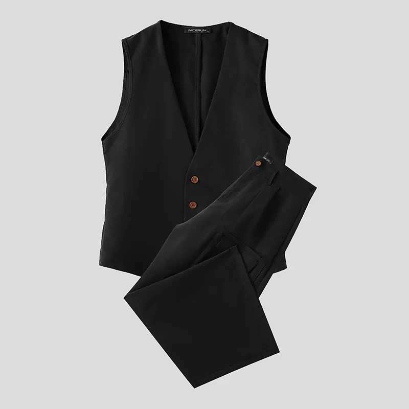 2 Tlg Set Männer Hose Weste Haremshosen Pumphosen Pluderhosen Hosenrock Herren