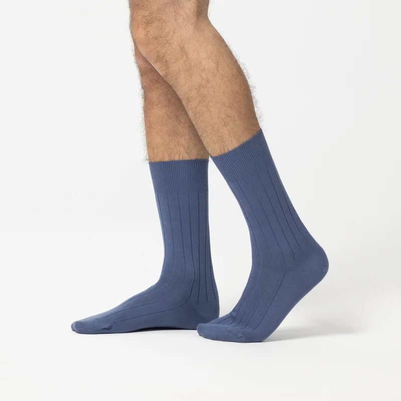Wadensocken Classic / Taubenblau