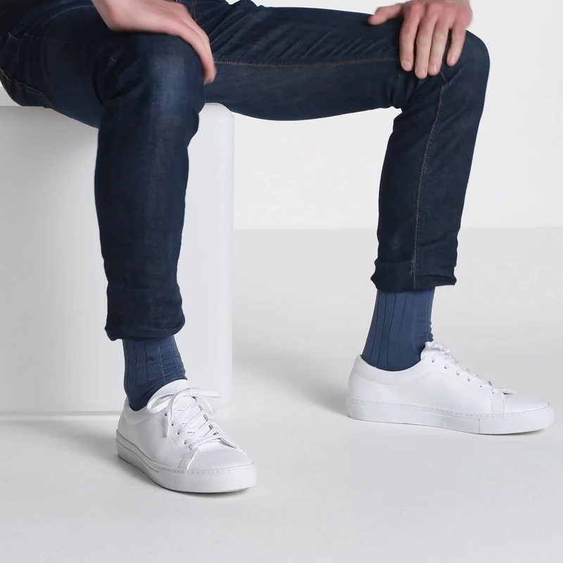 Wadensocken Classic / Taubenblau