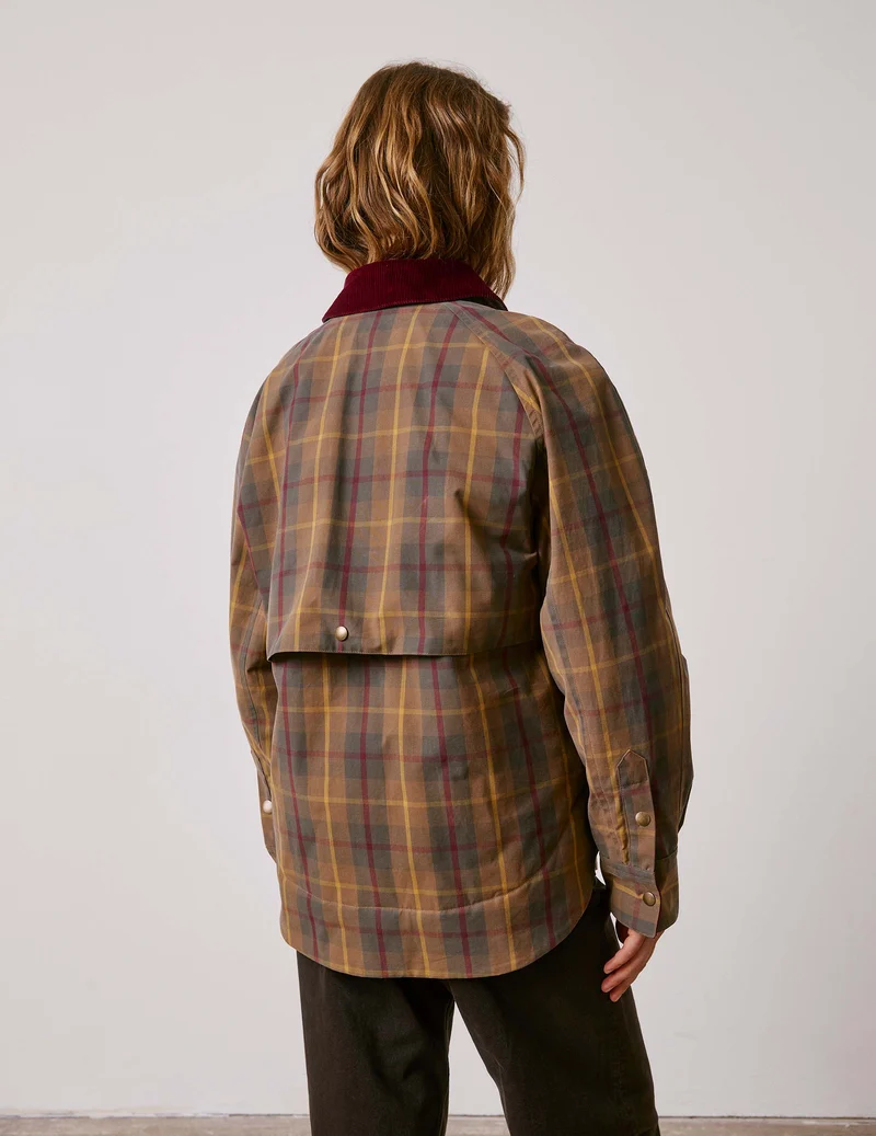 Blouson Pénelope en coton à carreaux