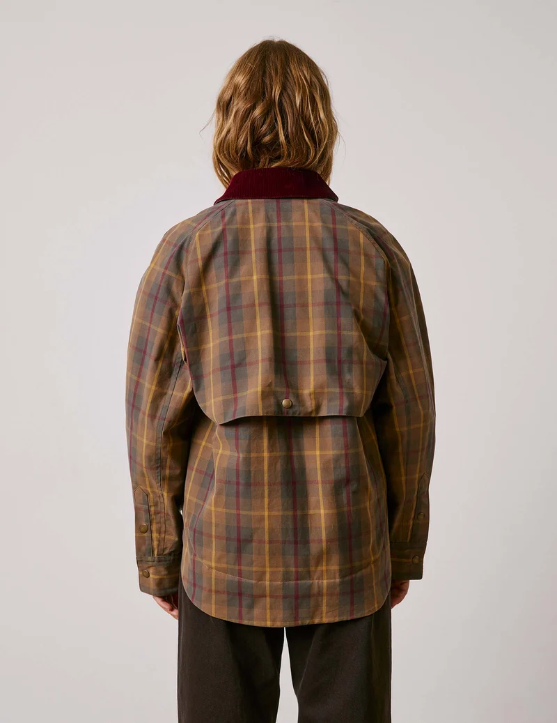 Blouson Pénelope en coton à carreaux