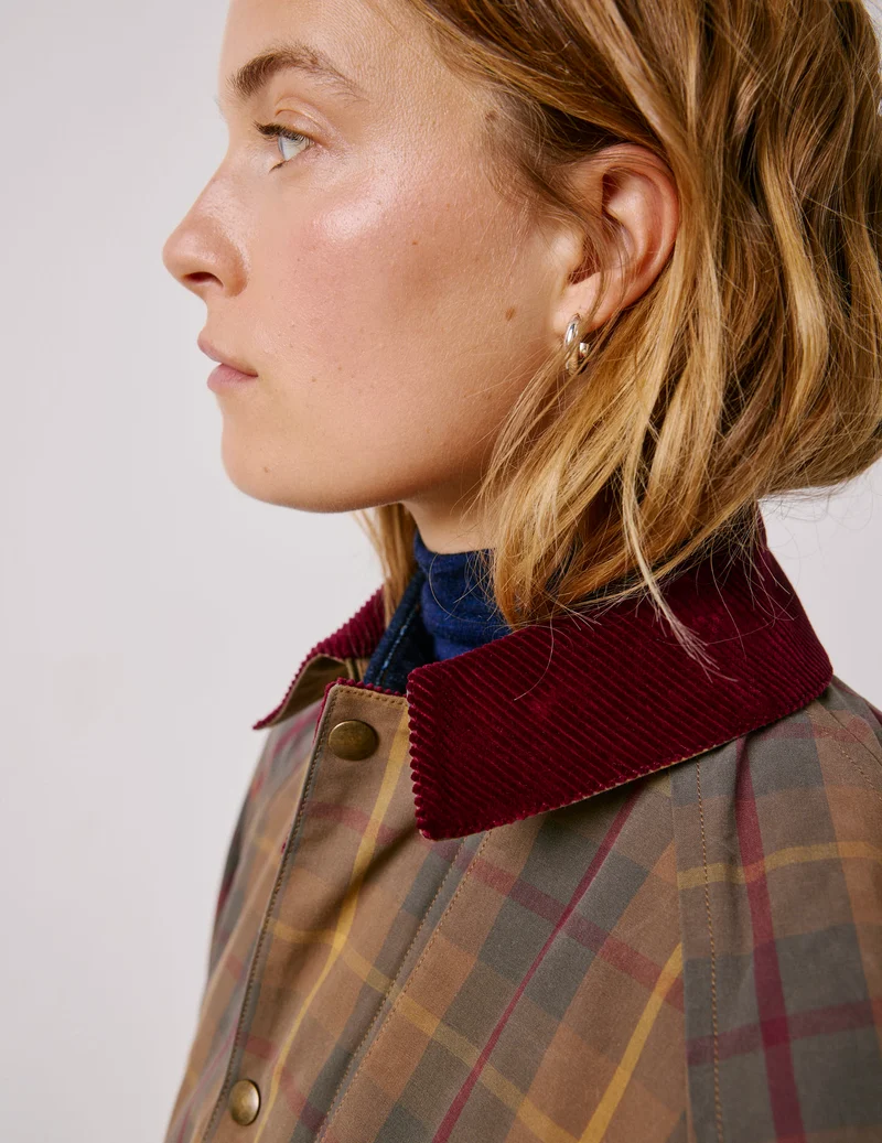 Blouson Pénelope en coton à carreaux