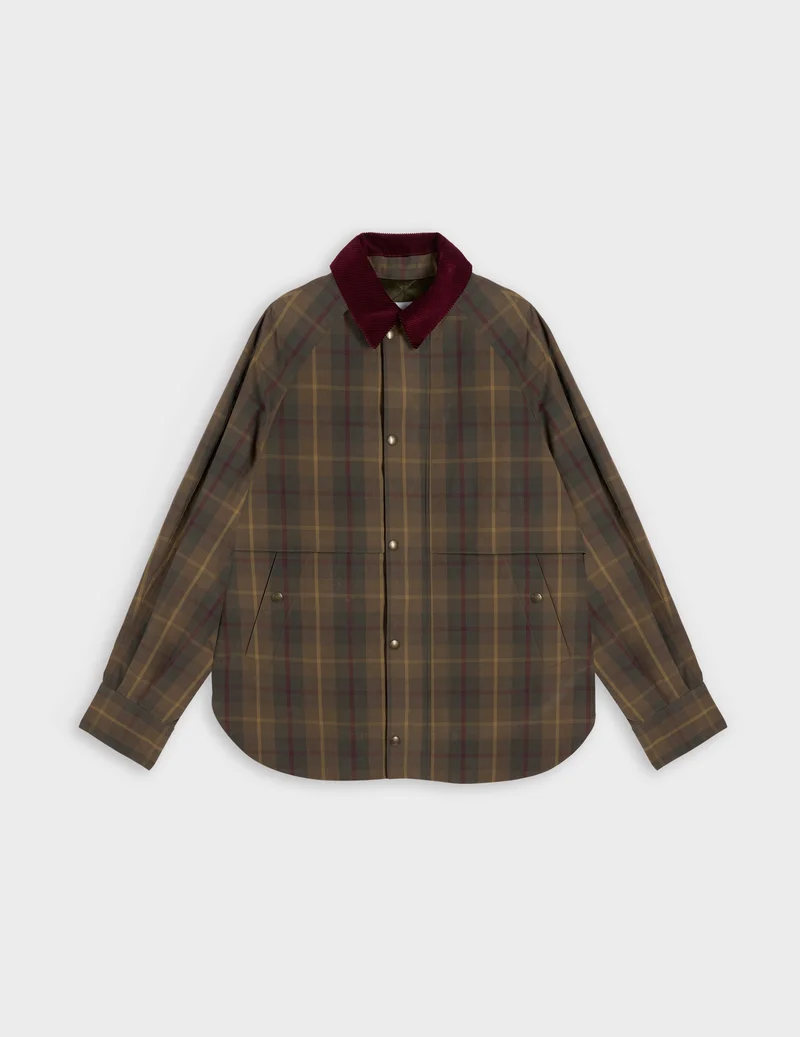 Blouson Pénelope en coton à carreaux