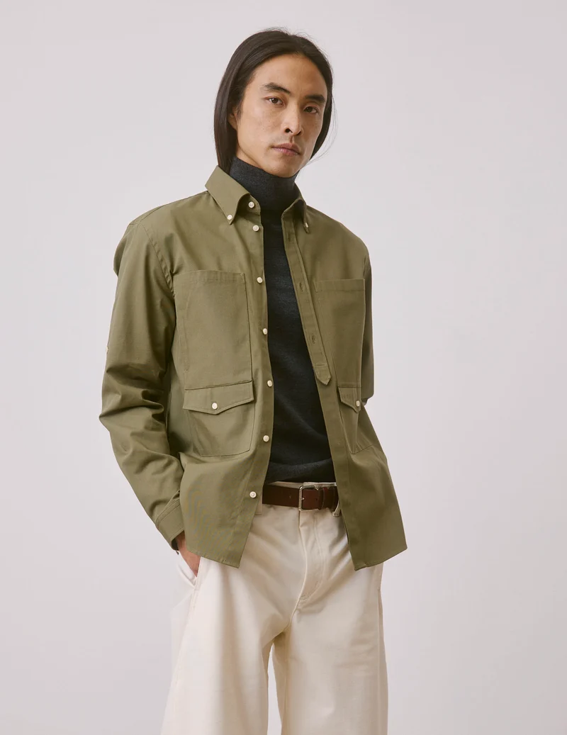 Chemise Mathéo kaki