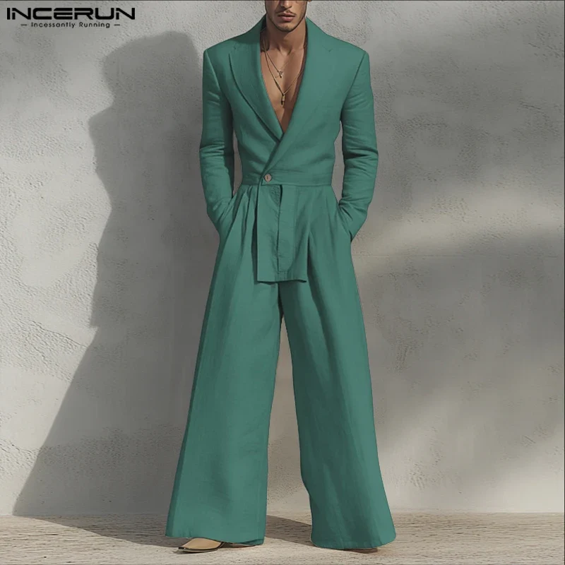 2 Tlg Set Männer Hose Blazer Haremshosen Pumphosen Pluderhosen Hosenrock Herren