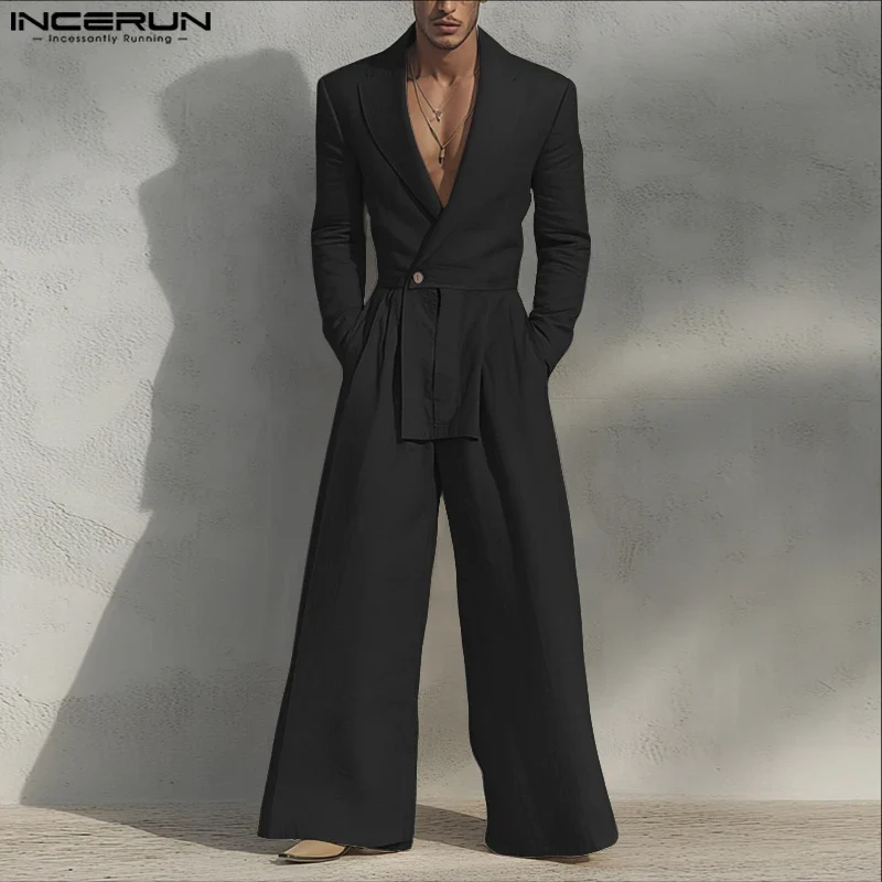 2 Tlg Set Männer Hose Blazer Haremshosen Pumphosen Pluderhosen Hosenrock Herren