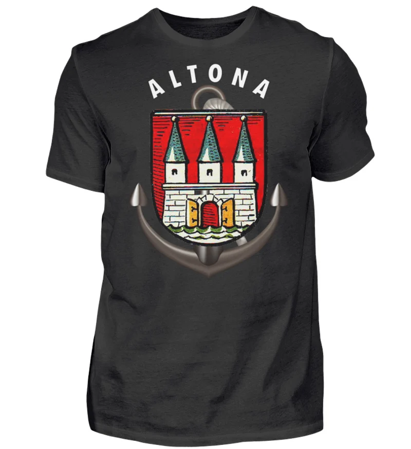 Männer T-Shirt Hamburg ALTONA T-Shirt Unisex Streetwear Tank Top Hemd Polohemd - Herren Shirt