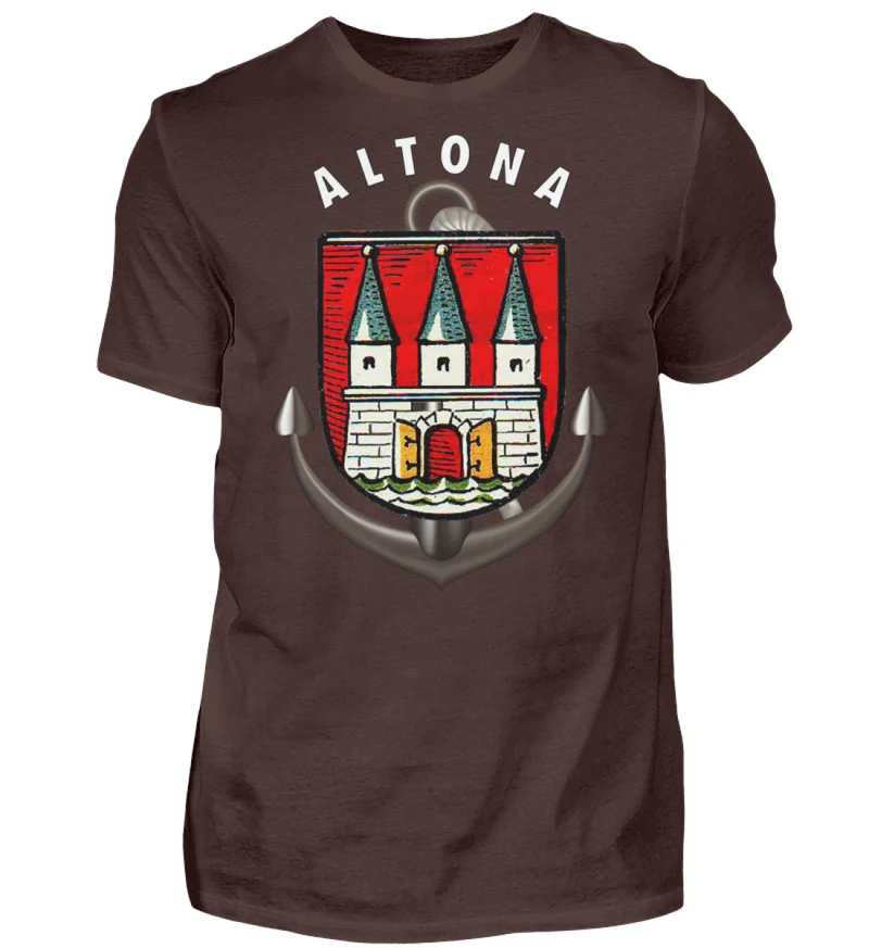 Männer T-Shirt Hamburg ALTONA T-Shirt Unisex Streetwear Tank Top Hemd Polohemd - Herren Shirt