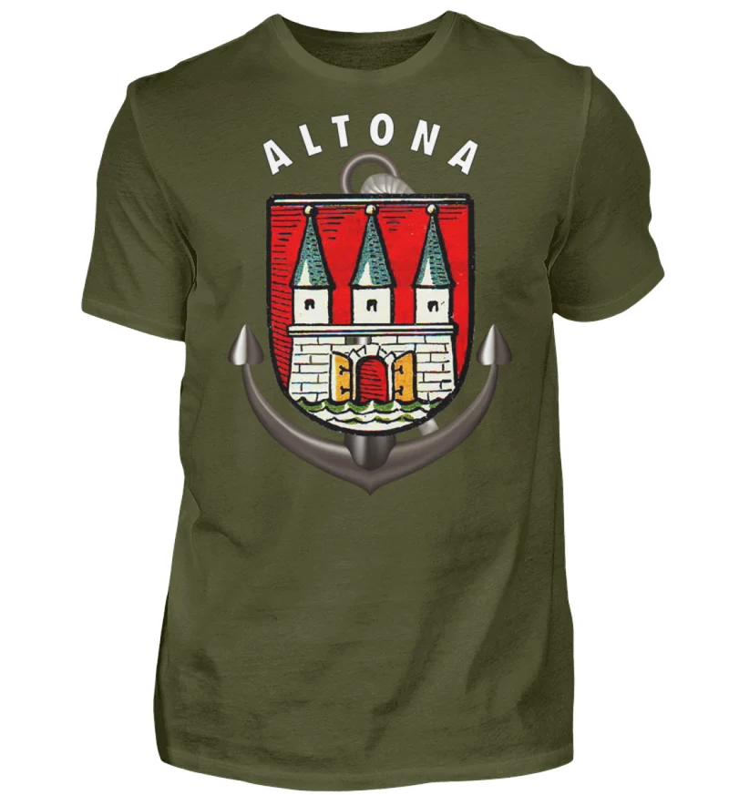 Männer T-Shirt Hamburg ALTONA T-Shirt Unisex Streetwear Tank Top Hemd Polohemd - Herren Shirt