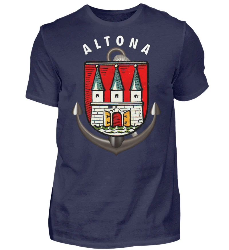 Männer T-Shirt Hamburg ALTONA T-Shirt Unisex Streetwear Tank Top Hemd Polohemd - Herren Shirt